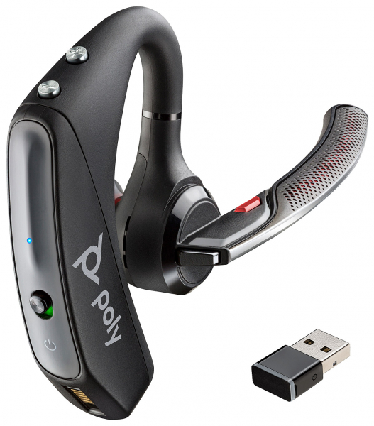 Poly Voyager 5200 UC USB-A Headset +BT600 Dongle 7K2E1AA, 206110-101
