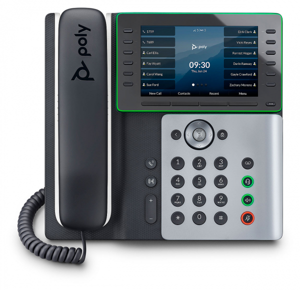 Poly Edge E500 IP Phone, PoE 82M94AA, 2200-87855-025