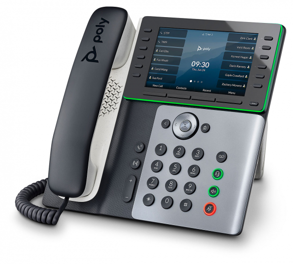 Poly Edge E500 IP Phone, PoE 82M94AA, 2200-87855-025
