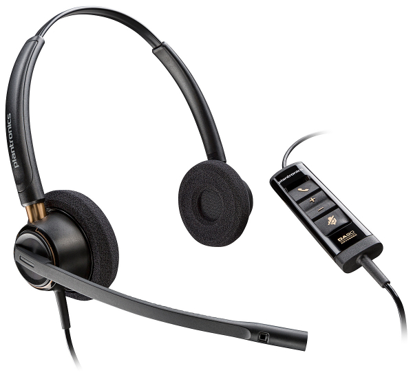 Poly EncorePro 525 USB-A Stereo Headset 783R3AA, 218274-01