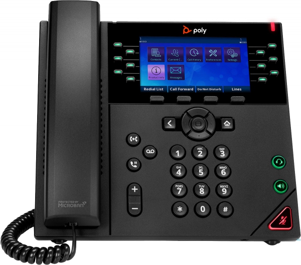Poly VVX 450 12-line Desktop Business IP Phone, PoE, OBi Edition 2200-48842-025