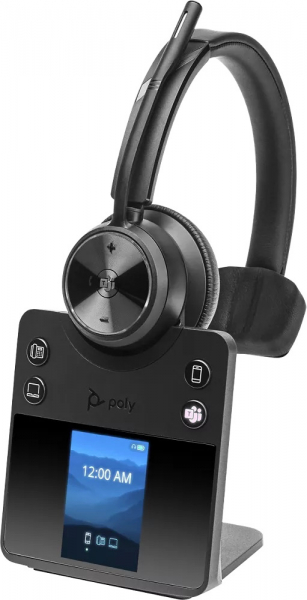 Poly Savi 7410 Office Monaural Microsoft Teams DECT 1880-1900 MHz Headset EMEA INTL 8L593AA#ABB, 2-221110-205