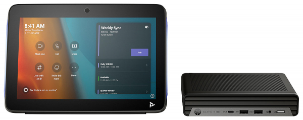 Poly Studio Base Kit G9 Plus for MS Teams HP Mini IP PC w/TC10, Euro plug A3LU8AA#ABB