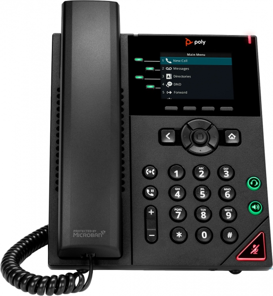 Poly VVX 250 4-line Desktop Business IP Phone SIP 2200-48820-025
