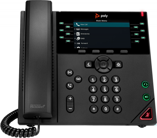 Poly VVX 450 12-line Desktop Business IP Phone, PoE, OBi Edition 2200-48842-025