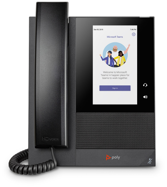 Poly CCX 400 Business Media Phone for Microsoft Teams, PoE 848Z8AA#AC3, 2200-49700-019