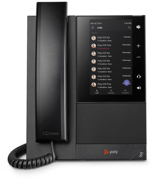 Poly CCX 505 Business Media Phone for Microsoft Teams, PoE 82Z79AA, 2200-49735-019