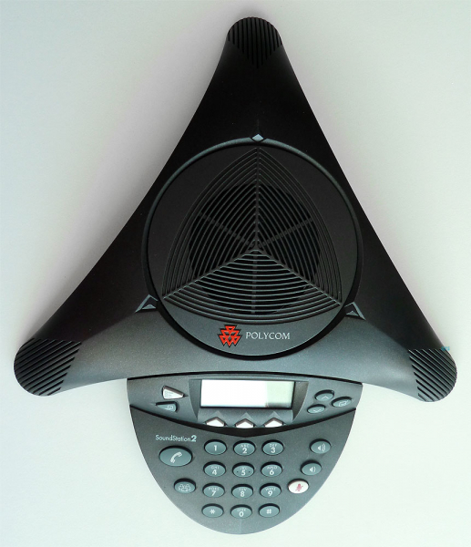 Poly SoundStation2 (analog) conference phone with display, Expandable without Power Supply 2201-16200-601 Refurbished