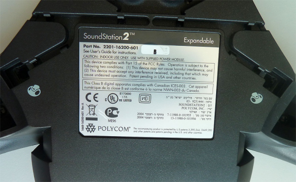 Poly SoundStation2 (analog) conference phone with display, Expandable without Power Supply 2201-16200-601 Refurbished