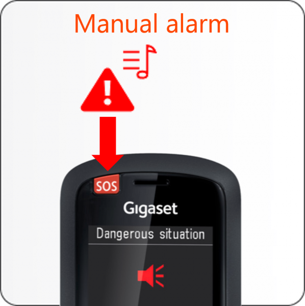Gigaset R700H protect PRO robustes DECT Mobilteil mit SOS Taste S30852-H3176-R102
