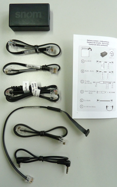 Snom Headset Adapter EHS for the control of wireless headsets for snom 320, snom 370, snom 82x, snom 870, SNOM 7xx 2362