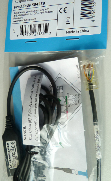 EPOS CEHS-CI 02, DHSG EHS Adapterkabel mit USB-Anschluss 1000747