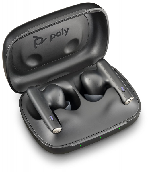Poly Voyager Free 60 UC M Carbon Black Earbuds +BT700 USB-A Adapter +Basic Charge Case 7Y8L7AA, 220757-01