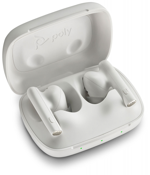 Poly Voyager Free 60 UC White Sand Earbuds +BT700 USB-A Adapter +Basic Charge Case 7Y8L3AA, 220758-01