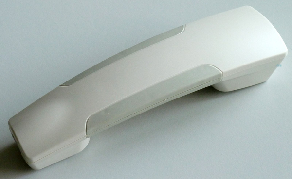Baugleich Alcatel 3G Handapparat, Handset, Hörer Beige/Weiss Softgrip für 4004, 4010, 4020, 4035 Reflexes 3AK27121AD NEU