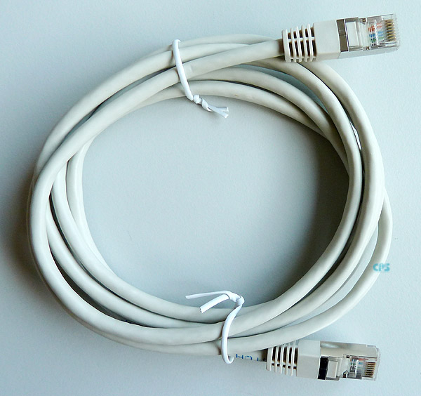 LAN-Kabel CAT5e 2m SF-UTP Patchkabel 2xRJ-45 grau NEU