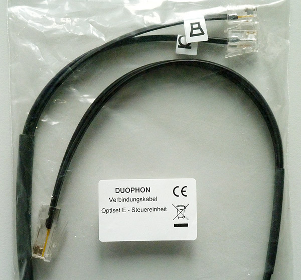 Duophon Cable for Siemens Optiset RJ45 on 2xRJ9 DUO2564 59203 NEW