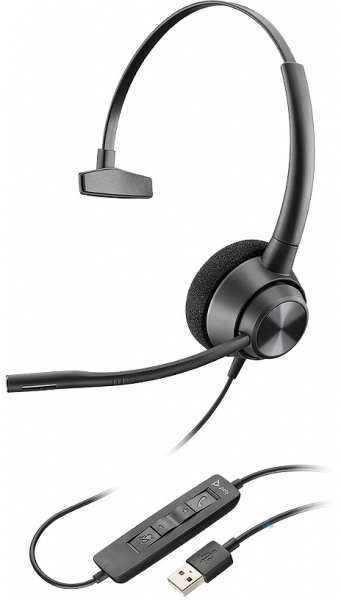 Poly EncorePro 310 Monaural USB-A Headset 767G1AA, 214568-01