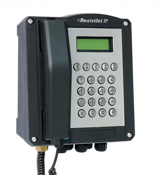 FHF Ex-telephone ExResistTel IP4, black with coiled cord FHF114422210
