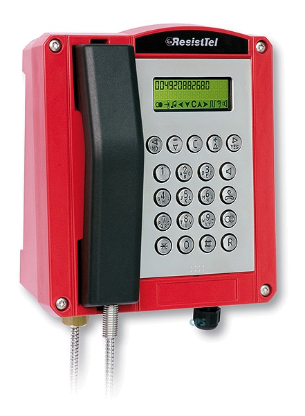 FHF Weatherproof Telephone ResistTel red 1126430102