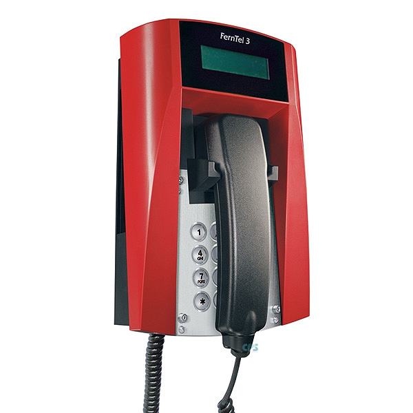FHF Ex-Telefon FernTel 3 Zone 2 schwarz/rot mit Display mit Wendelschnur 11241022