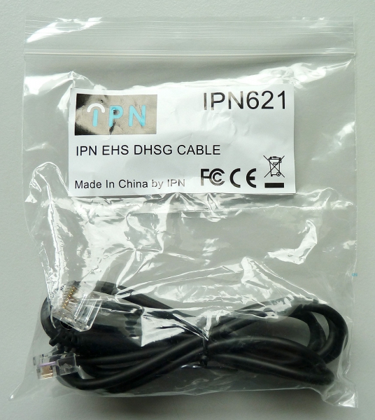 IPN EHS-Adapter RJ9/RJ45 auf RJ45 für UNIFY Siemens DHSG Link für IPN W9xx Headset Serie IPN621