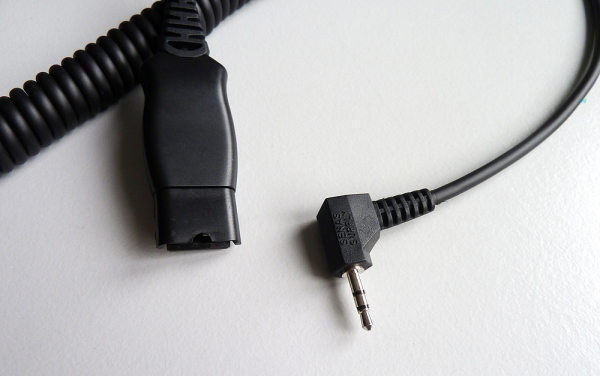 IPN QD to 2,5mm 90 degrees jack plug IPN102