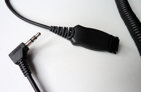 IPN QD to 3,5mm 90 degrees jack plug with 2 rings IPN103