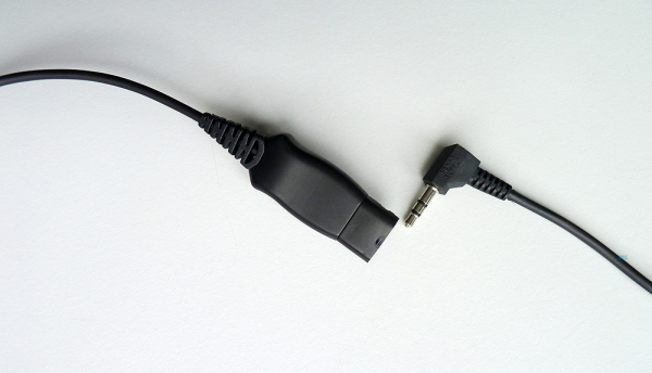 IPN QD to 3,5mm 90 degrees jack plug with 2 rings IPN103