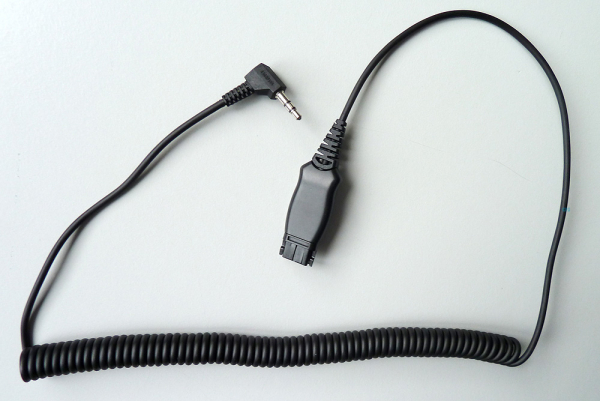 IPN QD to 3,5mm 90 degrees jack plug with 2 rings IPN103