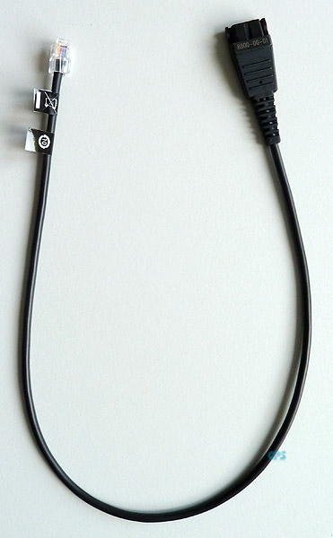 Jabra QD on RJ10 smooth 0,5 meters Rule occupancy 8800-00-01