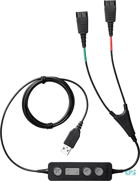 Jabra LINK 265 USB on 2 x QD Y Trainer-Cable 265-09