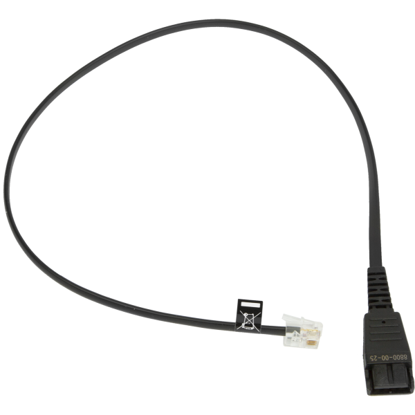 Jabra QD on RJ10 smooth 0,5 meters 8800-00-25