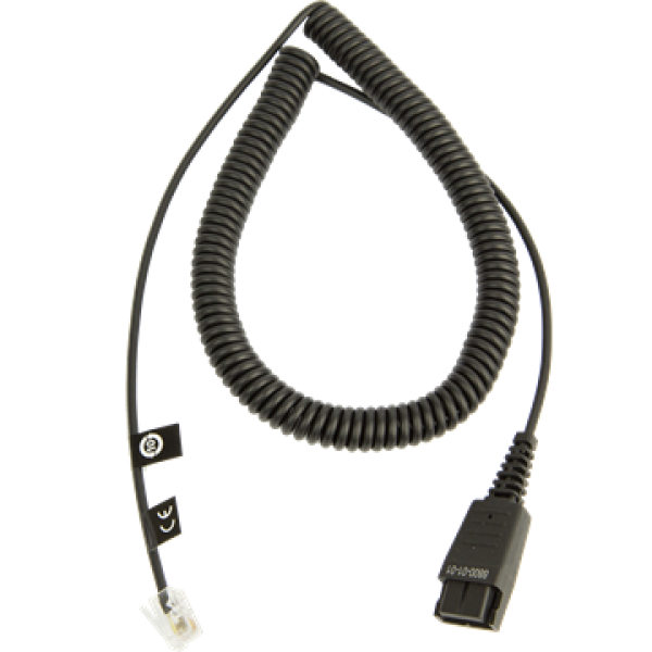 Jabra QD on RJ10 spirally 0,5 - 2 meters 8800-01-01
