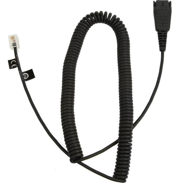 Jabra QD on RJ10 spirally 0,5 - 2 meters 8800-01-06