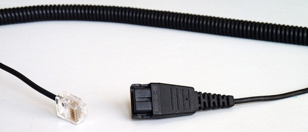 Jabra QD on RJ45 spirally 0,5 - 2m for BIZ 2400 & 2300 balanced 8800-01-89