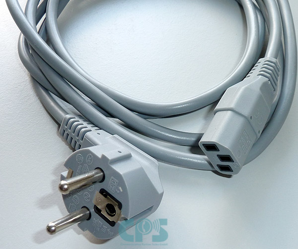 Power cable EU straight plug 2,5m Grey, Typ F, C13, for HiPath & OpenScape Business L30280-Z600-F105 NEW