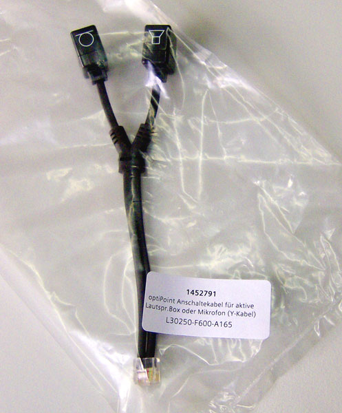 optiPoint Anschaltekabel aktive Lautspr.Box Mikrofon L30250-F600-A165 NEU
