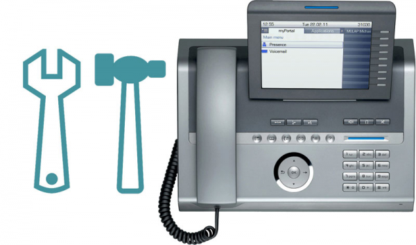 Reparatur / Repair service OpenStage 80 HFA G Silver-Blue