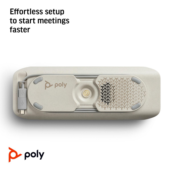 Poly Sync 40 USB-A USB-C Speakerphone 772C4AA, 216874-01