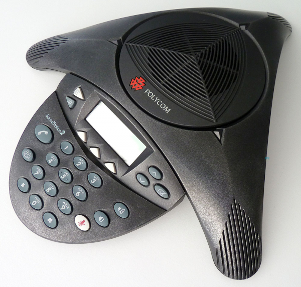 Poly SoundStation2 (analog) Konferenztelefon mit Display, erweiterbar ohne Netzteil 2201-16200-001 Refurbished