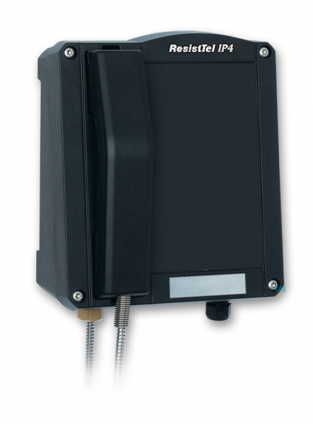 FHF Weatherproof VoIP-telephone ResistTel IP4 ZB, black, without keyboard with relay + 2x LAN FHF114412120