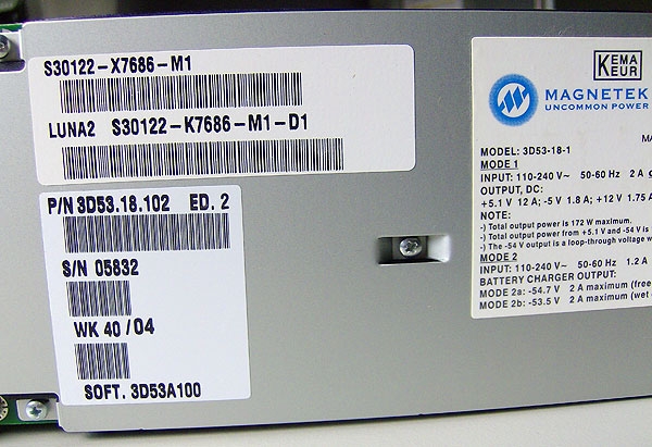 Powered Unit LUNA2 HiPath 3800 PSU Power Supply S30122-K7686-M1 L30251-U600-A85 Refurbished