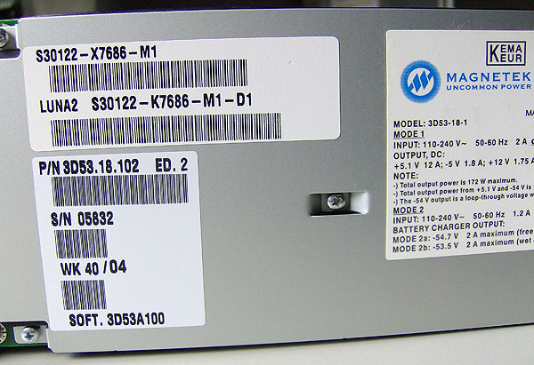 Netzteil Stromversorgung LUNA2 HiPath 3800 S30122-K7686-M1 L30251-U600-A85 Refurbished