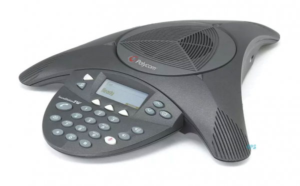 Poly SoundStation2 (analog) Konferenztelefon mit Display, nicht erweiterbar, AC Netz-/Telco-Modul, EURO, DE/NO/SE PSTN-Adapter 2200-16000-120