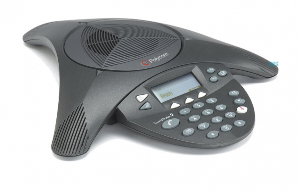 Poly SoundStation2 (analog) conference phone with display, Non-expandable, DE/NO/SE PSTN adapters 2200-16000-120 Refurbished
