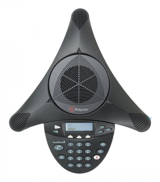 Poly SoundStation2 (analog) conference phone with display, Non-expandable, DE/NO/SE PSTN adapters 2200-16000-120 Refurbished