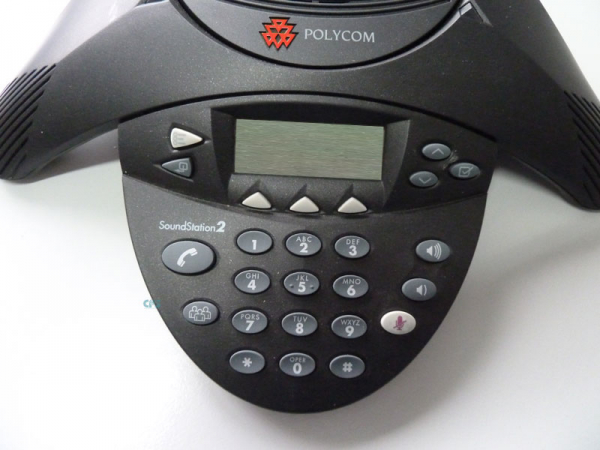 Poly SoundStation2 (analog) conference phone with display, Non-expandable, without Power Supply 2201-16000-601 Refurbished