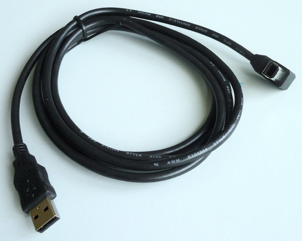 USB Cable Plug A on Angle Plug B 2m black S30267-Z360-A20 L30250-F600-A155 NEW