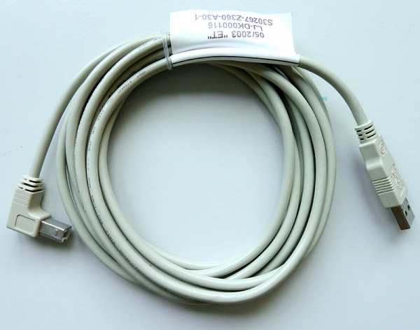USB Cable Plug A on Angle Plug B 3m grey S30267-Z360-A30 L30250-F600-A155 NEW